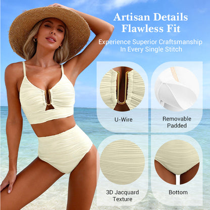 Women's Push Up High Waist Bikini